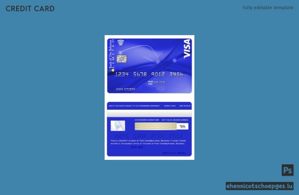 Beispielvorschau der Bahamas Bank of Bahamas VISA Classic Card